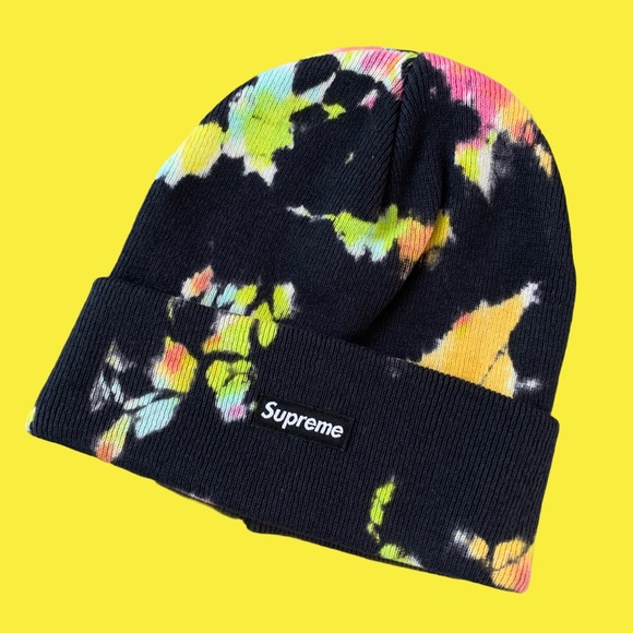 Supreme Other - Supreme Splatter Dyed Beanie - Black Brand New